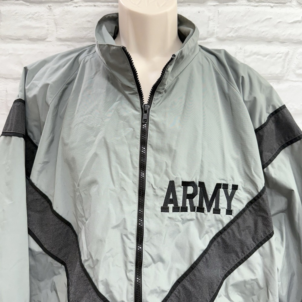 US Army Reg. Physical Training Fitness Jacket Size XL Windbreaker IPFU DSCP USGI - Picture 2 of 12